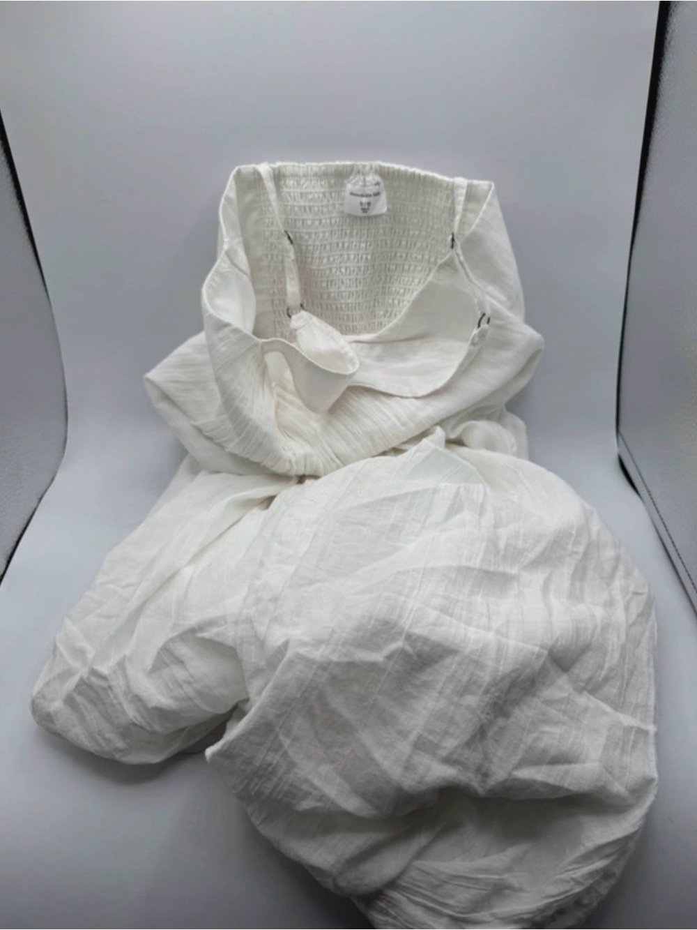 abercrombie kids White Crinkle Cotton Duvet Cover around 88cm long